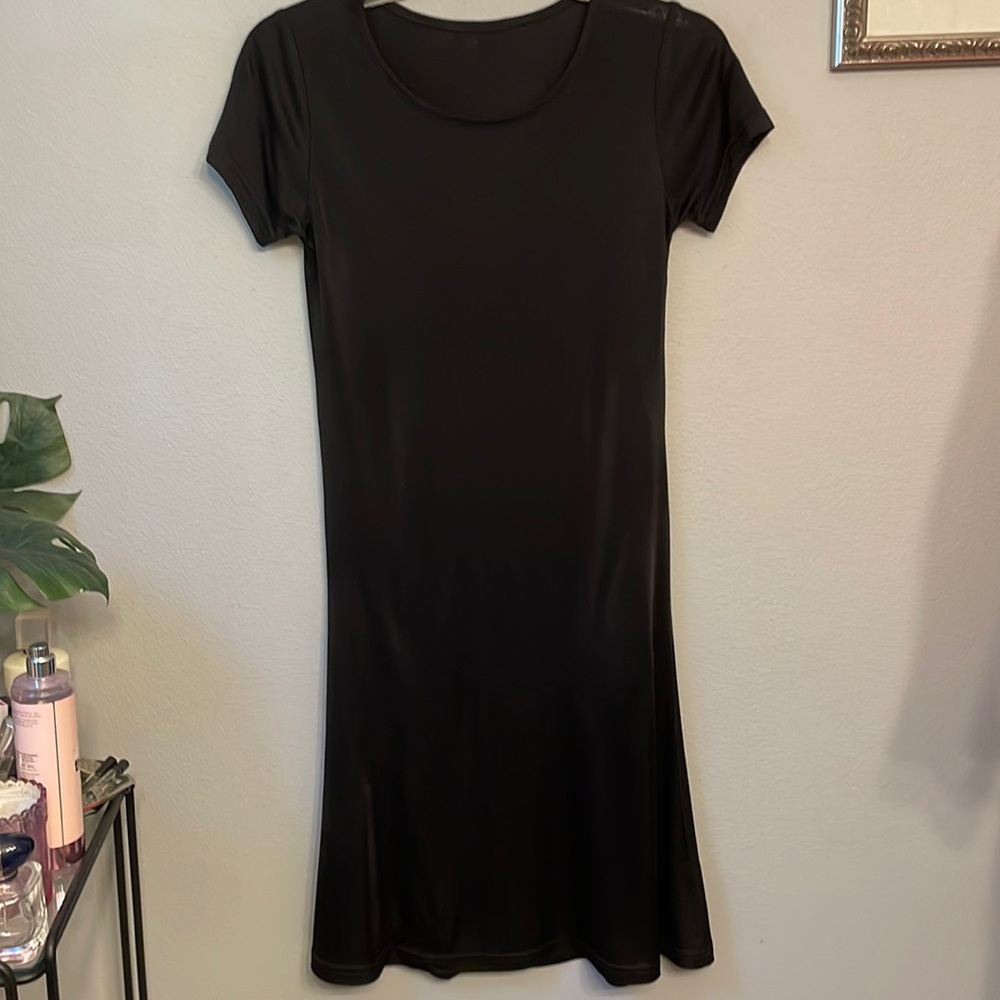 Silkysilk Black T-Shirt dress size S